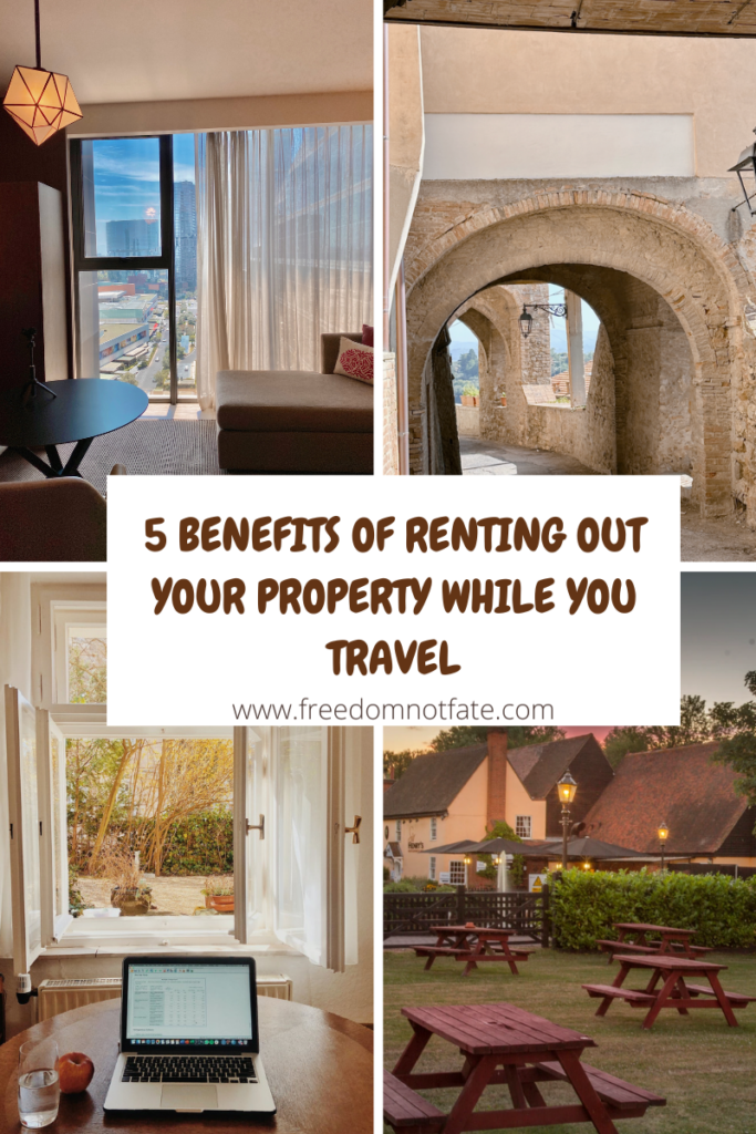 5 Benefits of Renting Out Your Property While You Travel - pinterest pin