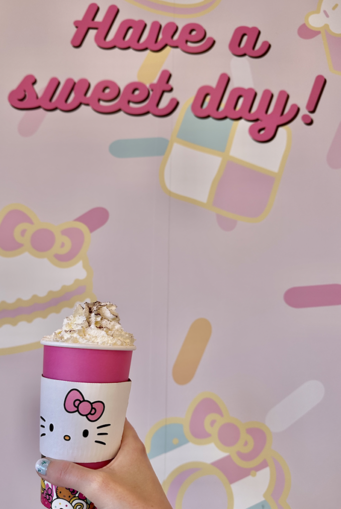 hello kitty cafe in Las Vegas - pink cafe