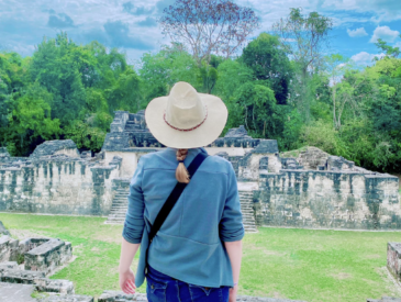 A Guide to Visiting Tikal National Park - girl at Tikal hiking in Guatemala